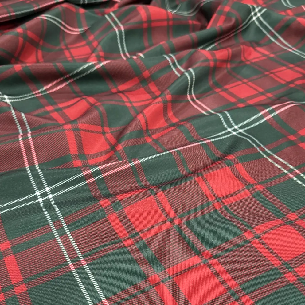 Plaid (Poly Print) Table Linen in Hollyridge