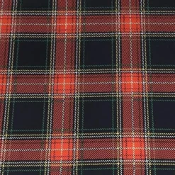 Plaid (Poly Print) Table Linen in Red and Green