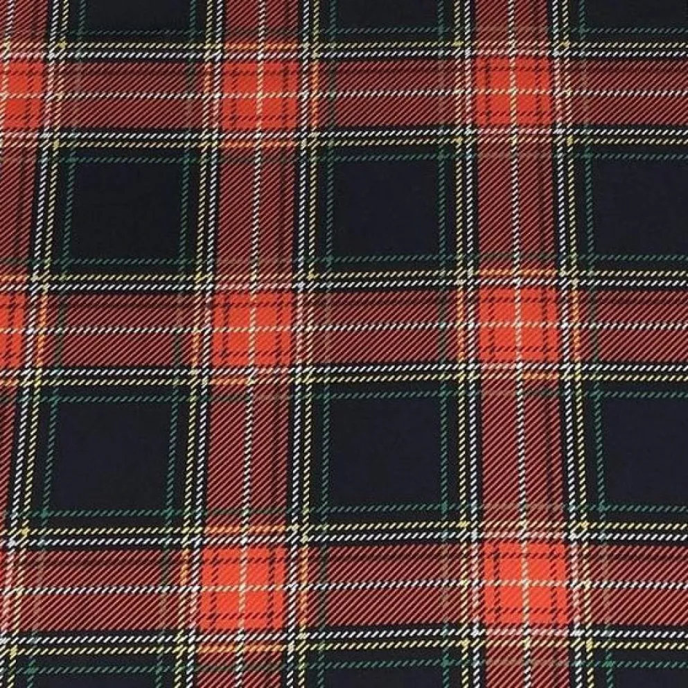 Plaid (Poly Print) Table Linen in Red and Green