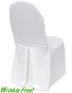 Pleat Back Scuba (Wrinkle-Free) Chair Cover - Premium Quality