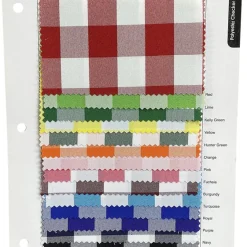 Polyester Checker (Gingham) Table Runner in Burgundy