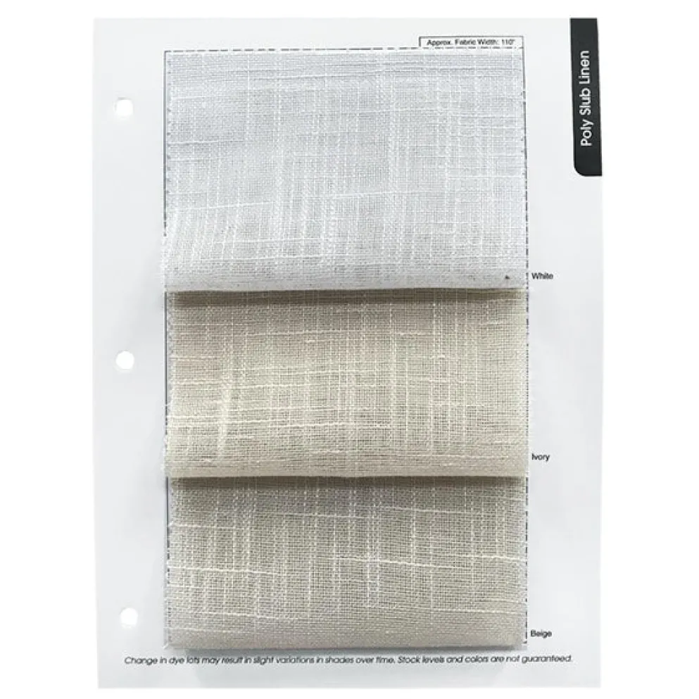 Poly Slub Table Linen in Beige