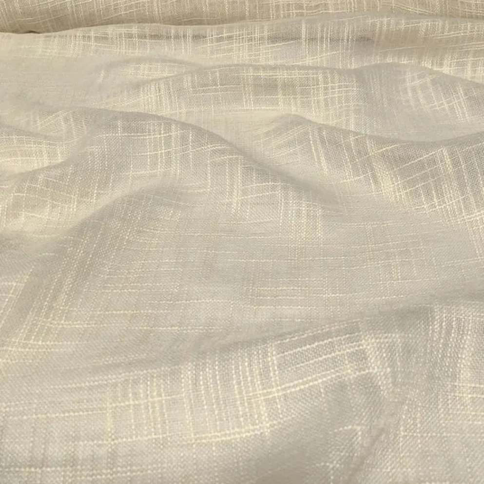 Poly Slub Table Linen in Ivory