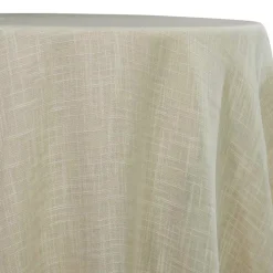 Poly Slub Table Linen in Ivory