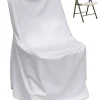 Poplin Lifetime (Square Top) Plastic Folding Chair Cover - Basic Quality