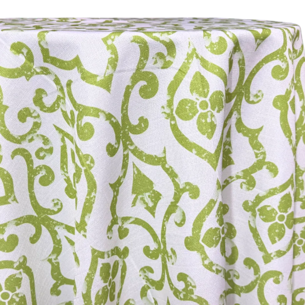 Portofino (Slub Print) Table Linen in Avocado