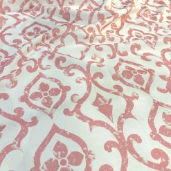 Portofino (Slub Print) Table Linen in Dusty Rose