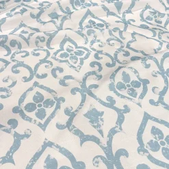 Portofino (Slub Print) Table Linen in Lt Blue