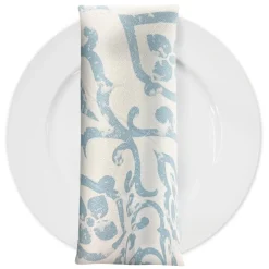 Portofino (Slub Print) Table Napkin in Lt Blue