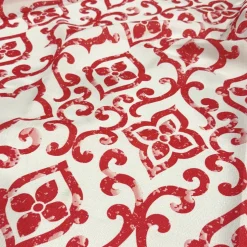 Portofino (Slub Print) Table Napkin in Red
