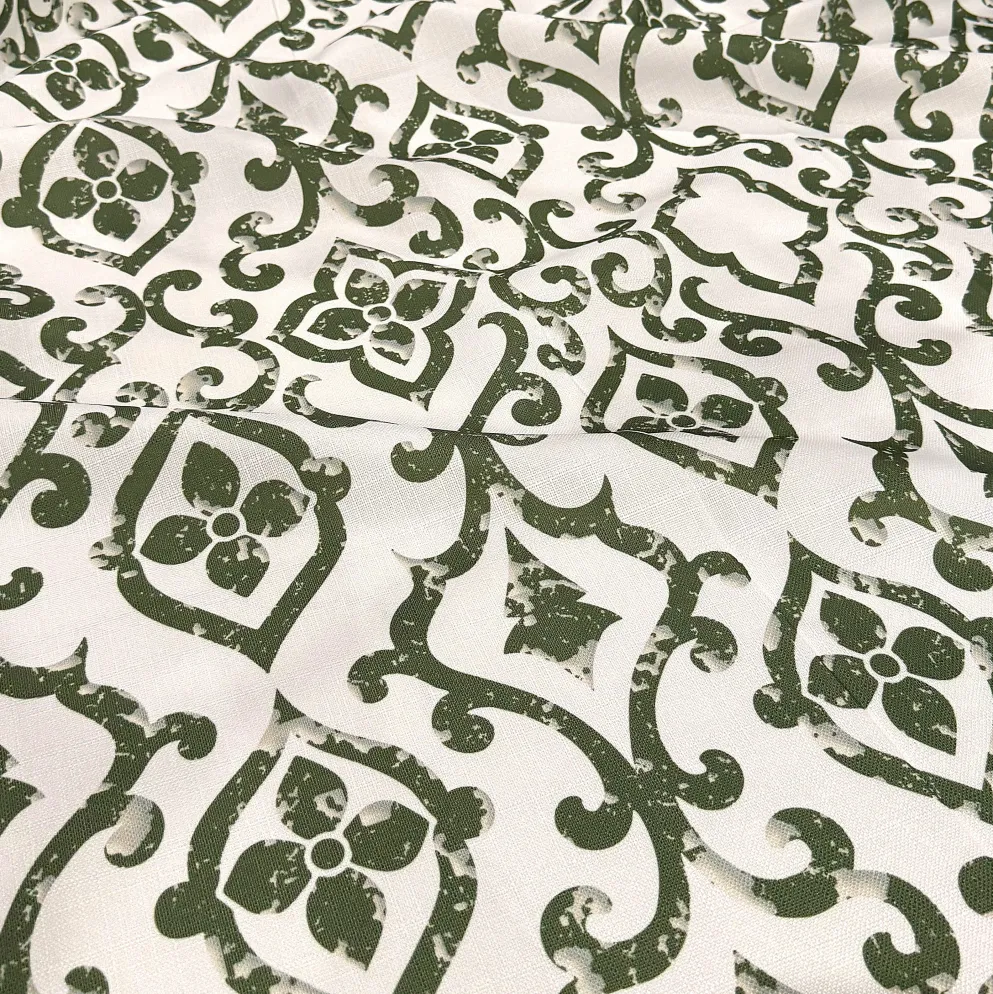 Portofino (Slub Print) Table Napkin in Willow Green