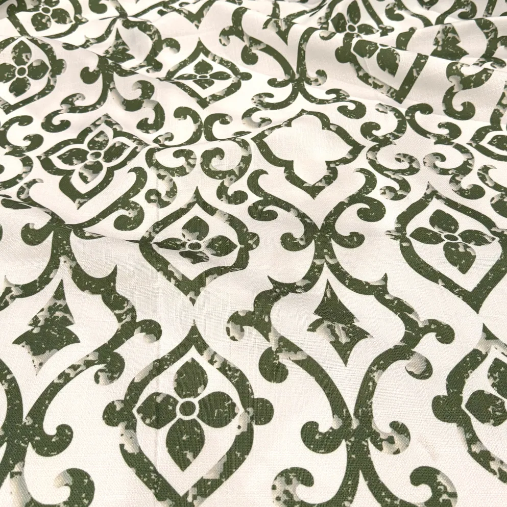 Portofino (Slub Print) Table Napkin in Willow Green