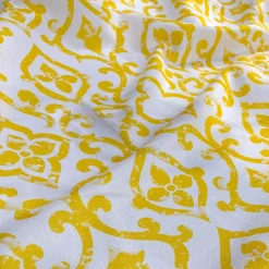 Portofino (Slub Print) Table Napkin in Yellow