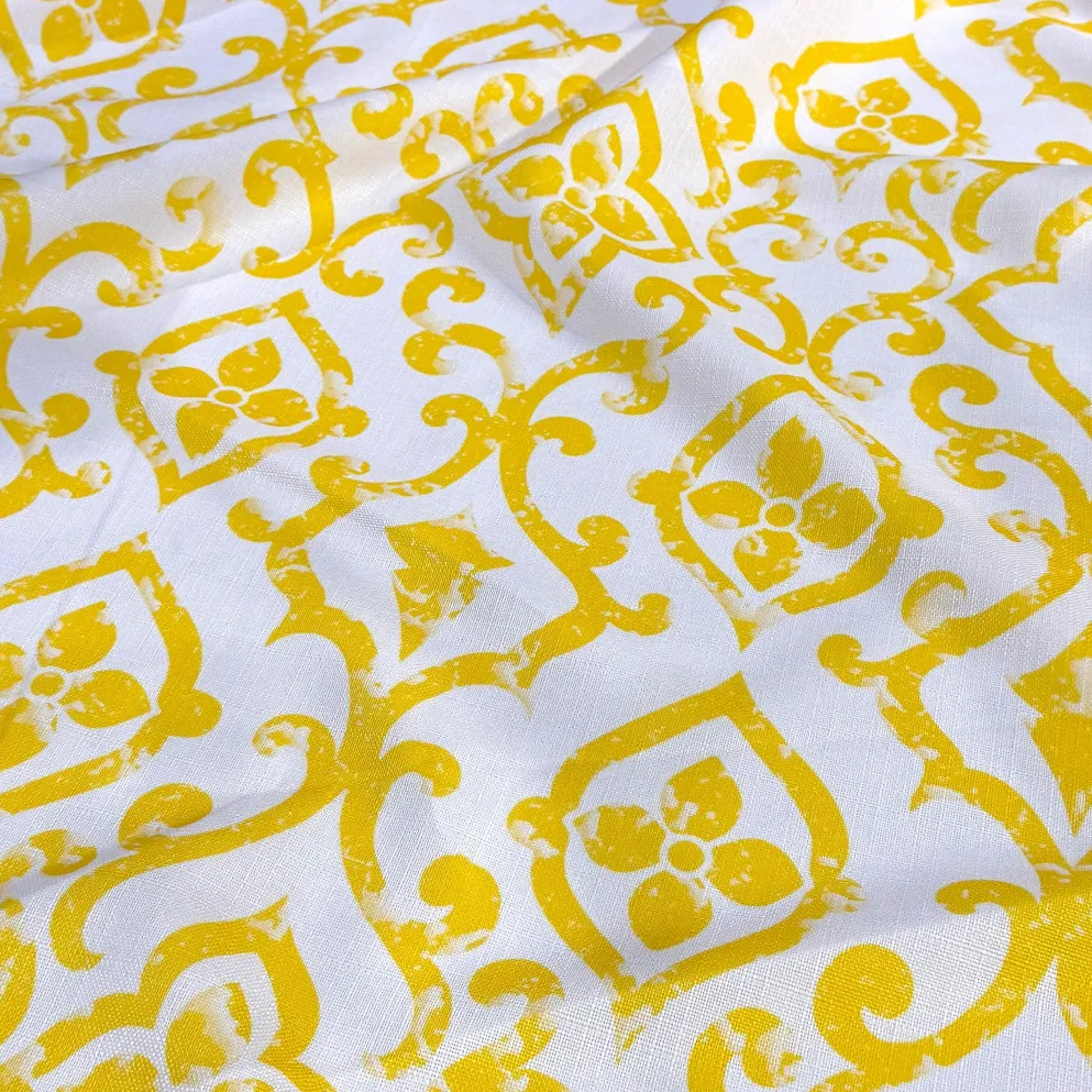 Portofino (Slub Print) Table Napkin in Yellow