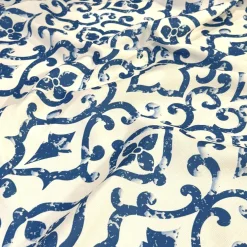 Portofino (Slub Print) Table Runner in Royal
