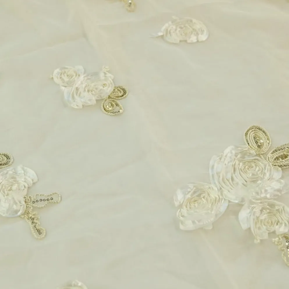 Posh Collection Table Linen in Ivory