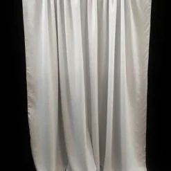 Premium Poly (Poplin) Drapery Panel in White