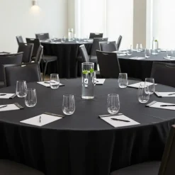 Premium Poly (Poplin) Table Linen in Black