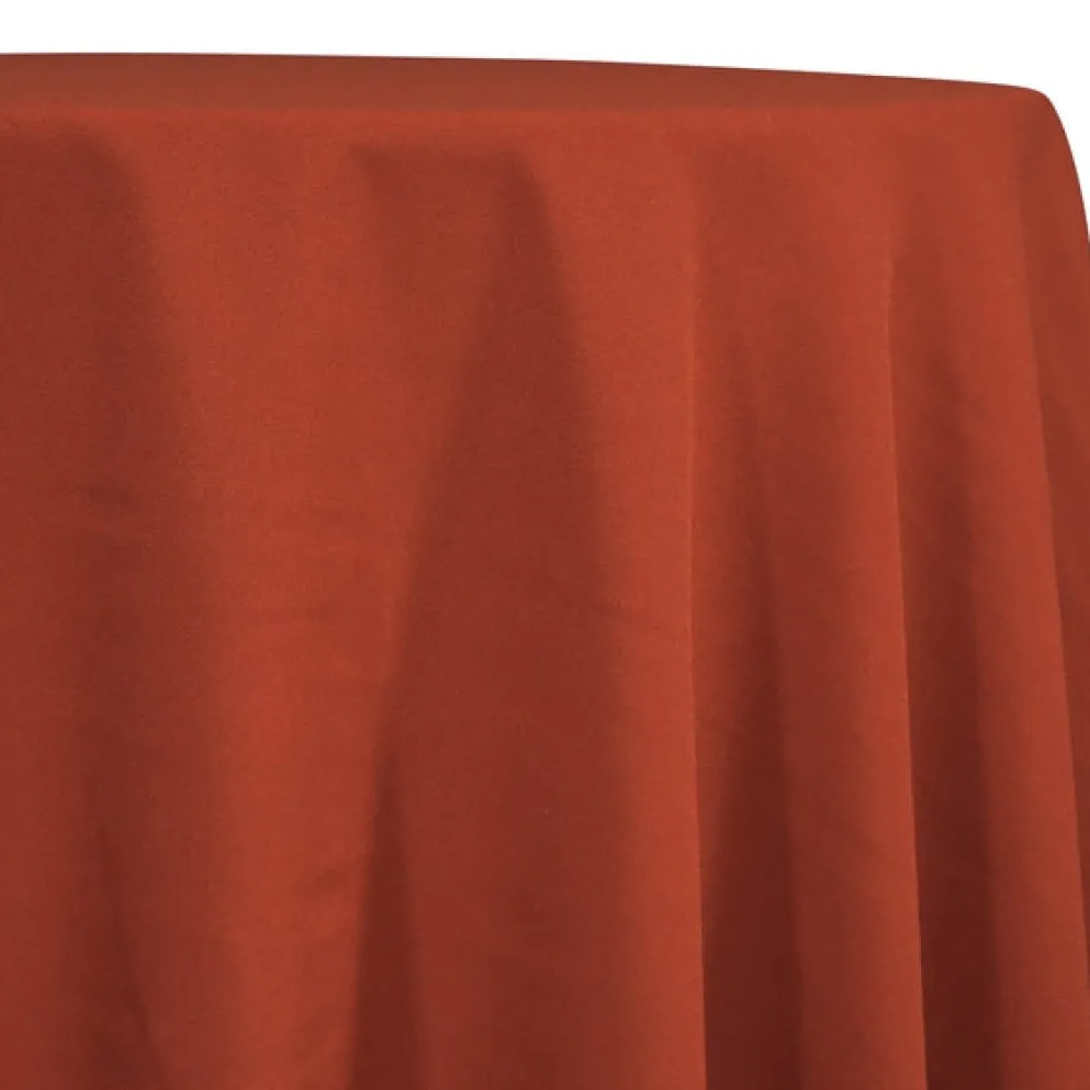 Premium Poly (Poplin) Table Linen in Rust 1351