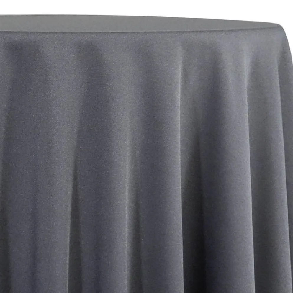 Premium Poly (Poplin) Table Linen in Charcoal 1480