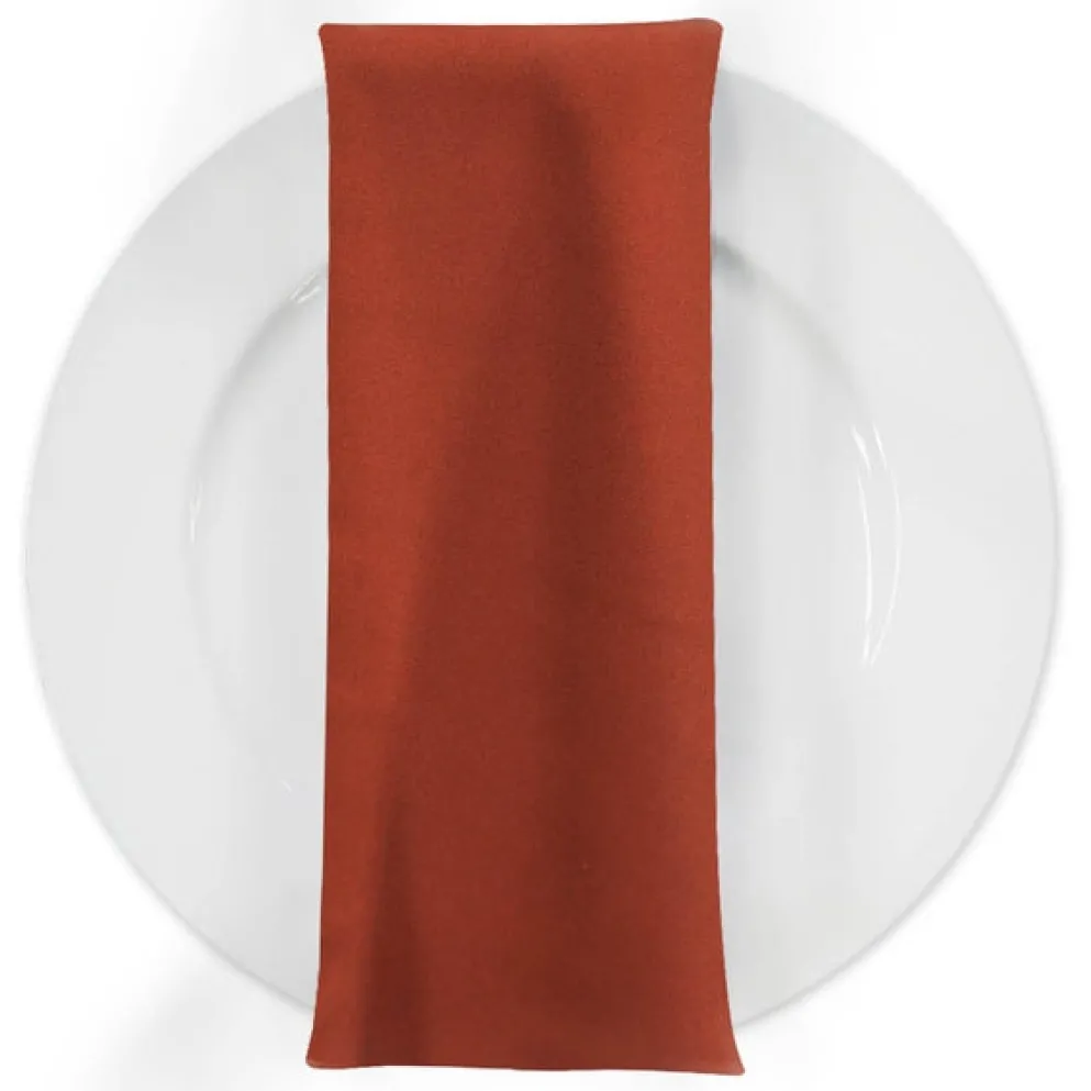 Premium Poly (Poplin) Table Napkin in Rust 1351