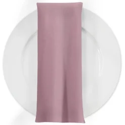 Premium Poly (Poplin) Table Napkin in Dusty Rose 1161
