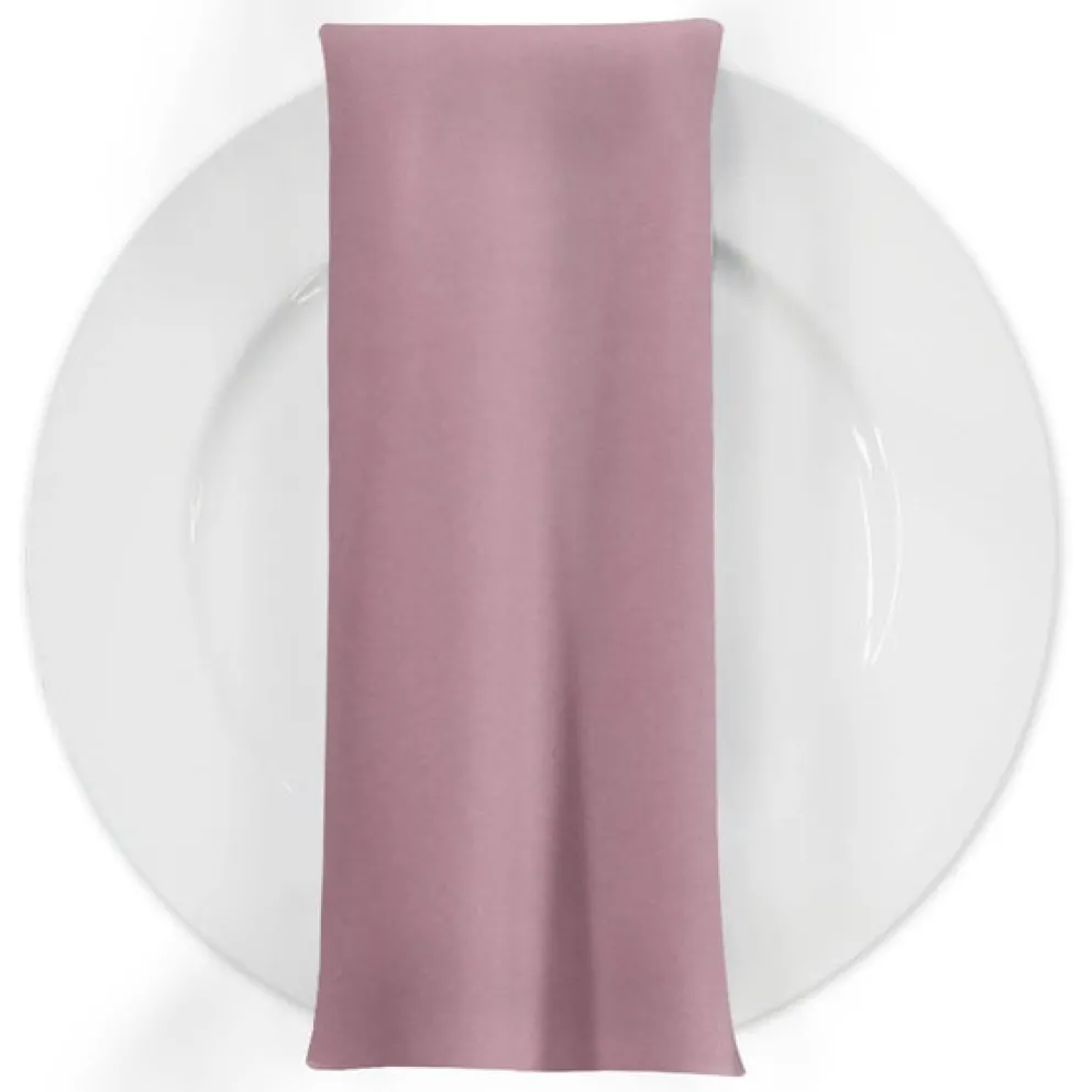 Premium Poly (Poplin) Table Napkin in Dusty Rose 1161