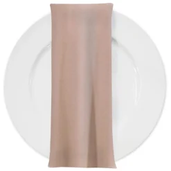 Premium Poly (Poplin) Table Napkin in Lt. Nude 9952