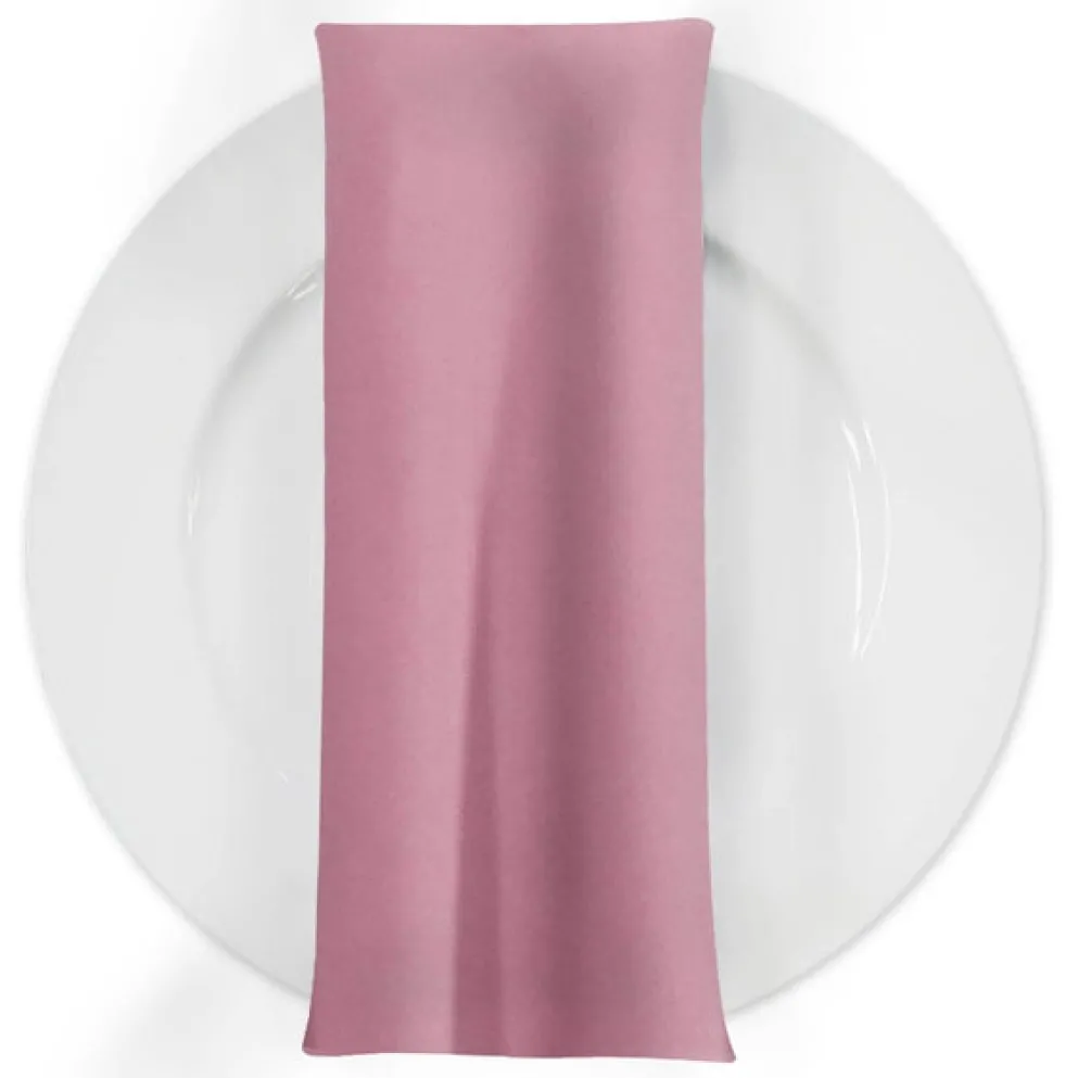 Premium Poly (Poplin) Table Napkin in Dusty Rose 1162