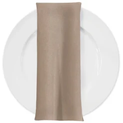 Premium Poly (Poplin) Table Napkin in Taupe 1189