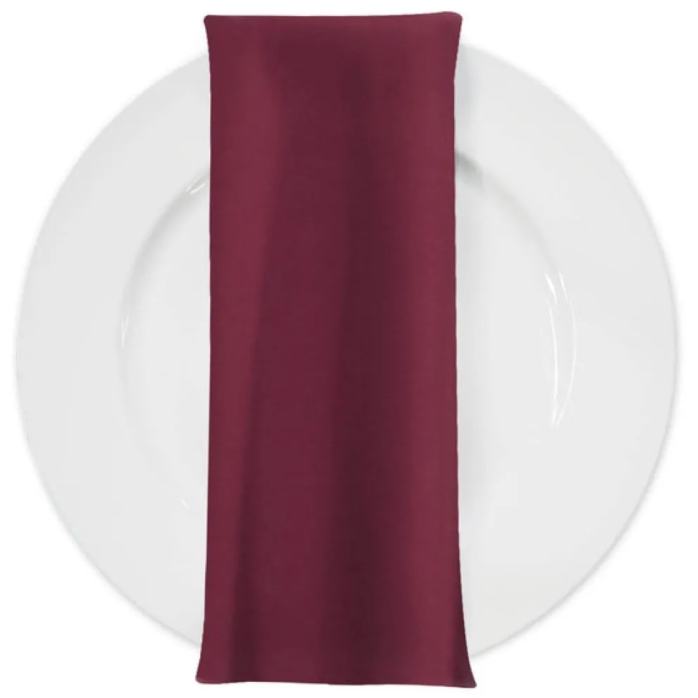 Premium Poly (Poplin) Table Napkin in Wine 1425