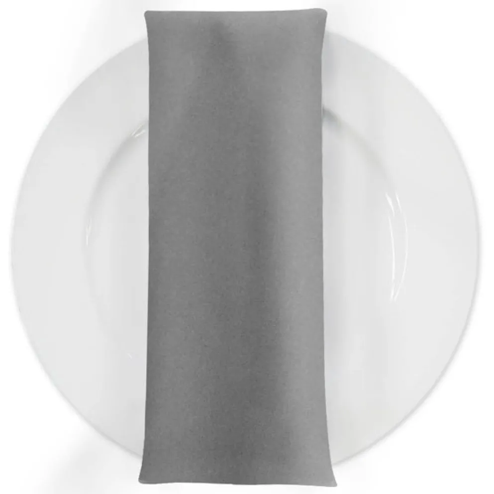 Premium Poly (Poplin) Table Napkin in Silver 1310