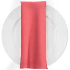 Premium Poly (Poplin) Table Napkin in Coral 1200