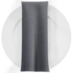 Premium Poly (Poplin) Table Napkin in Charcoal 1480