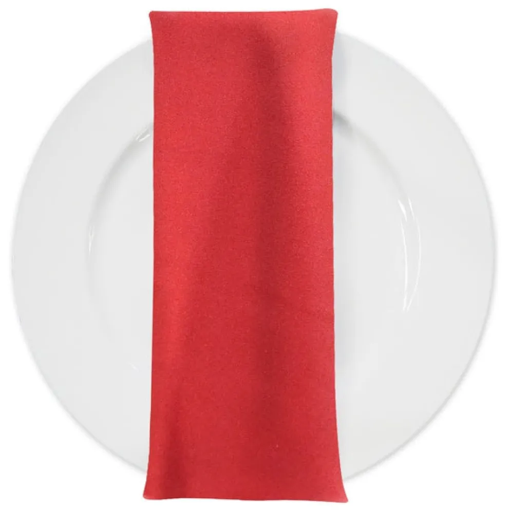 Premium Poly (Poplin) Table Napkin in Red 1191