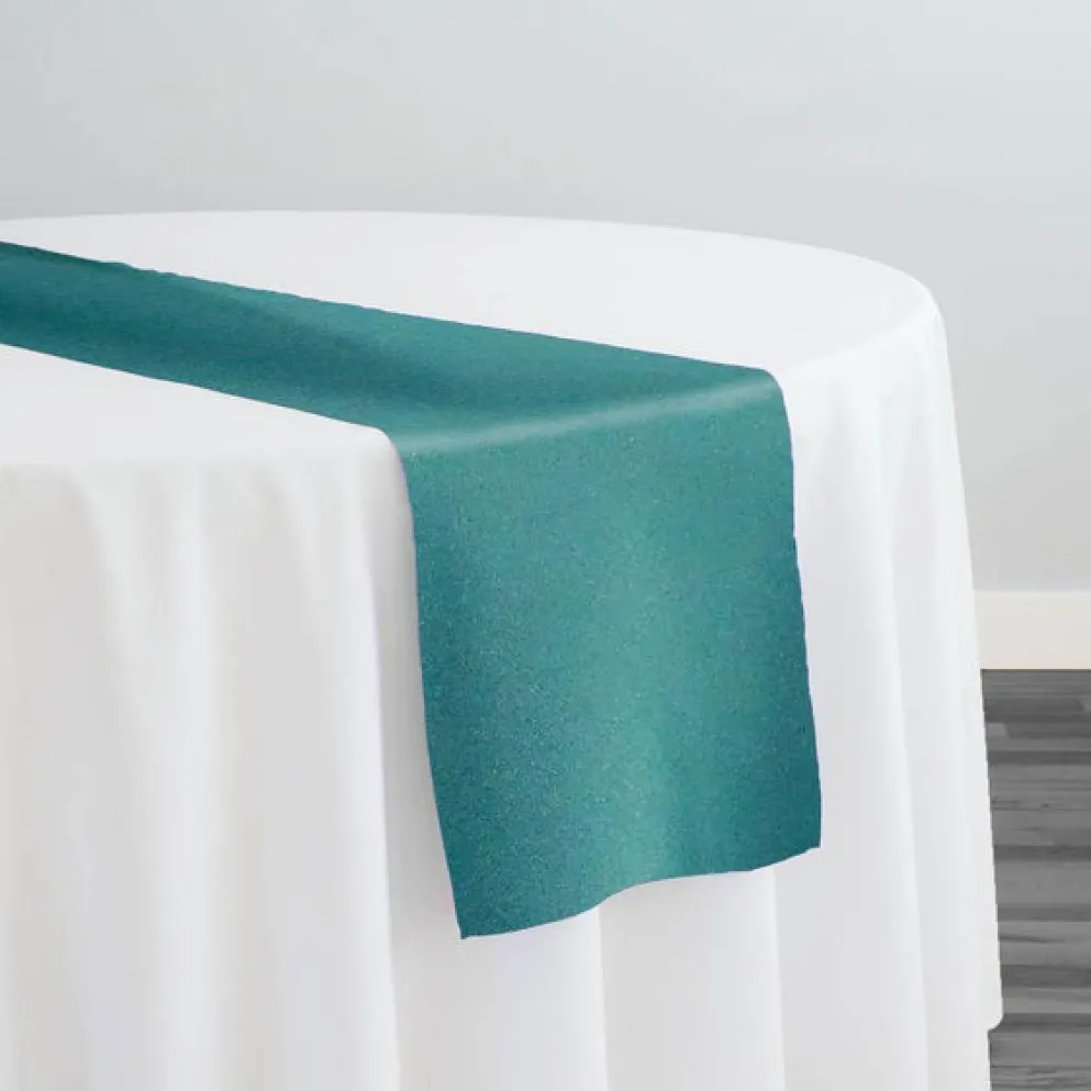 Premium Poly (Poplin) Table Runner in Green Teal 7122