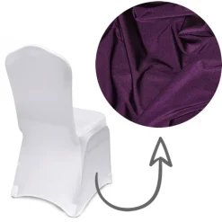 Premium Spandex Banquet Chair Cover in Raisin
