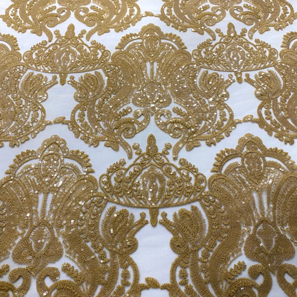 Princess Lace Table Linen in Gold