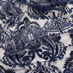 Princess Lace Table Runner in Navy