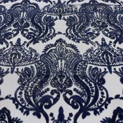 Princess Lace Table Runner in Navy