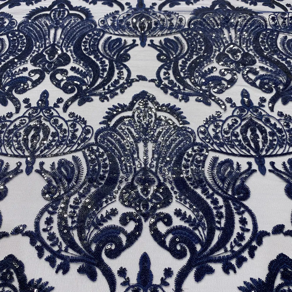 Princess Lace Table Runner in Navy