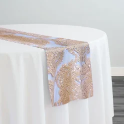 Princess Lace Table Runner in Champagne