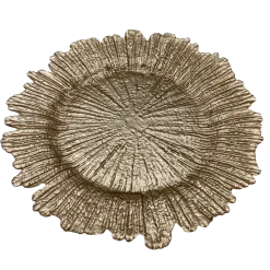 Reef - Glass Charger Plate in Champagne (Item # 0126)