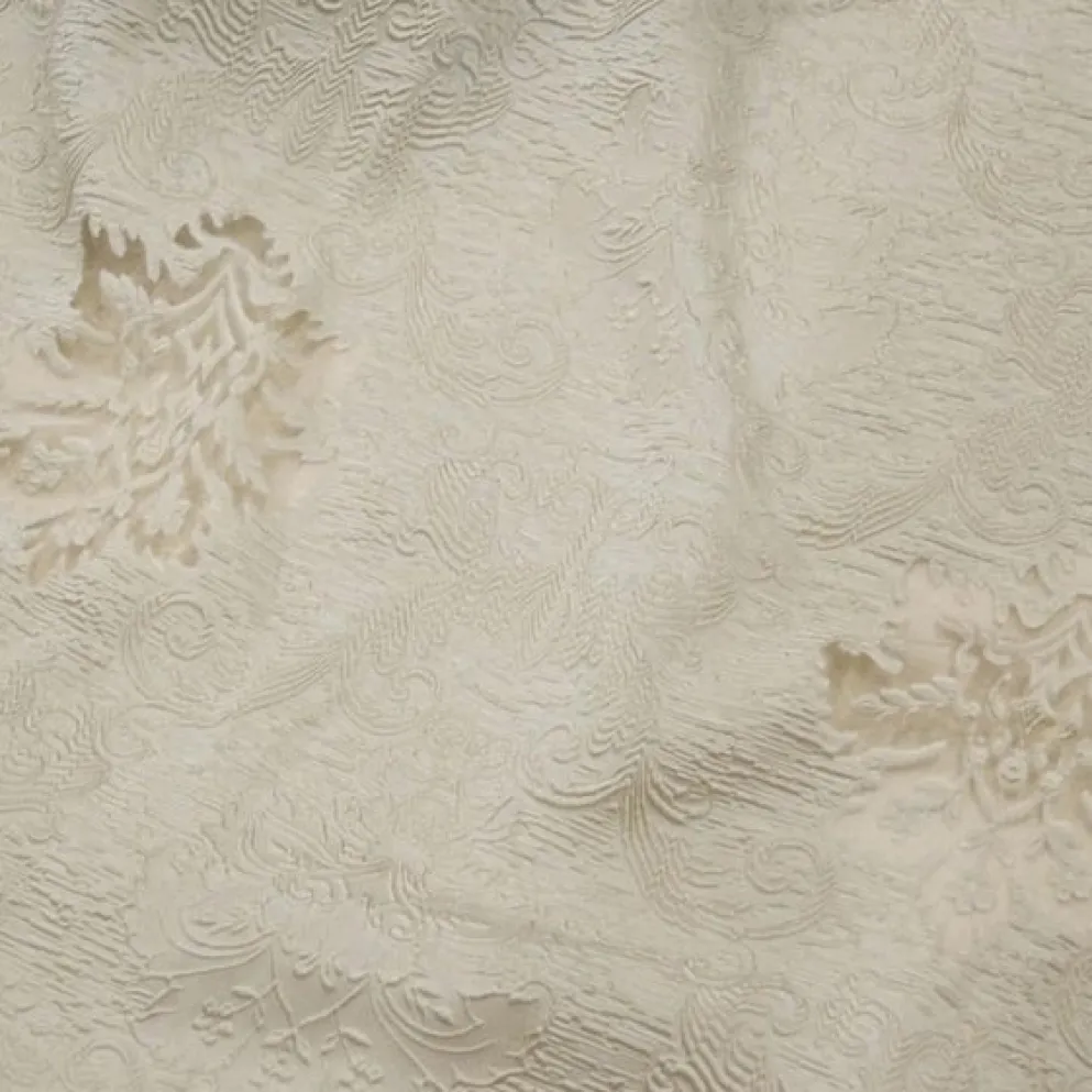Regency Damask Sheer Table Linen in Champagne