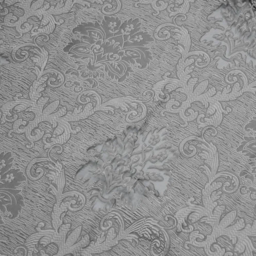 Regency Damask Sheer Table Linen in Silver