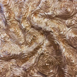 Rose Satin (3D) Table Runner in Taupe