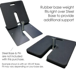 Rubber Base Weight for Flower Walls