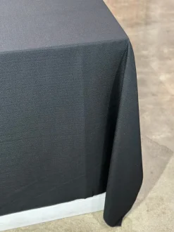 Rustic Linen Table Linen in Black