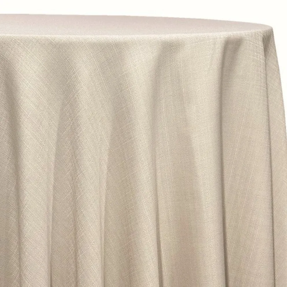 Rustic Linen Table Linen in Bone