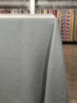 Rustic Linen Table Linen in Dark Grey